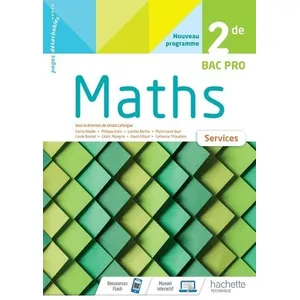Comparateur de prix : Hachette Education Mathématiques Services 2de Bac Pro - cahier de l'élève - Éd 2020