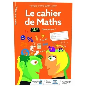 Comparateur de prix : ISBN Le cahier de Maths Groupement 2 CAP - cahier de l'élève - Éd. 2020