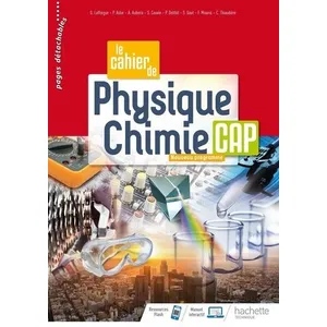 Comparateur de prix : Hachette Education Le cahier de Physique-Chimie CAP - cahier de l'élève - Éd. 2020