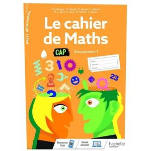 Comparateur de prix : ISBN Le cahier de Maths Groupement 1 CAP - cahier de l'élève- Éd. 2020