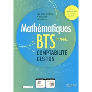 Comparateur de prix : ISBN Maths BTS comptabilité et gestion 1re année - Livre de l'élève