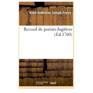 Comparateur de prix : Recueil de poésies fugitives