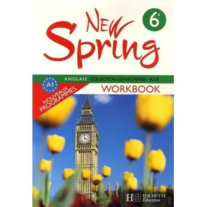 Comparateur de prix : ISBN New Spring 6e LV1 - Anglais - Workbook