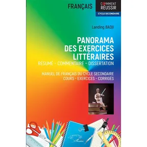 L'harmattan Panorama des exercices littéraires pas cher
