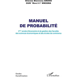 Comparateur de prix : L'Harmattan Manuel de probabilité