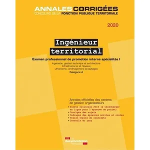 Documentation Francaise Ingénieur territorial 2020 - Ingeniérie, gestion technique et architecture