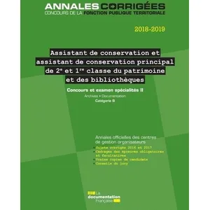 Comparateur de prix : Documentation Francaise Assistant de conservation principal du patrimoine (2e et 1re classe)