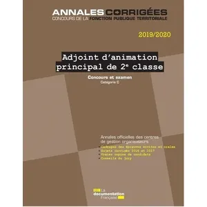 Adjoint d'animation principal de 2e classe 2019-2020 - concours et exa...Vendu pareyrolles
