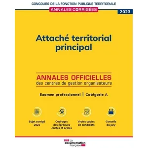 Comparateur de prix : Documentation Francaise Attaché territorial principal 2023