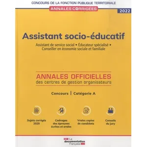 Comparateur de prix : Documentation Francaise Assistant socio-éducatif 2022