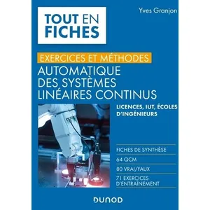 Dunod Automatique des systèmes linéaires continus : exercices et méthodes pas cher