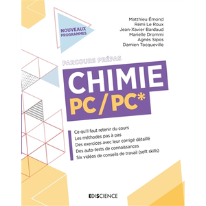 Ediscience Chimie PC, PC* : nouveaux programmes
