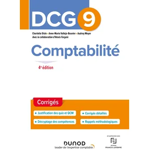 Comparateur de prix : Dunod DCG 9 Comptabilité - Corrigés