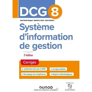 Comparateur de prix : Dunod DCG 8 Système d'information de gestion - Corrigés