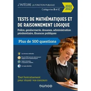 Comparateur de prix : Dunod Tests de mathématiques et de raisonnement logique 2022-2023 broché