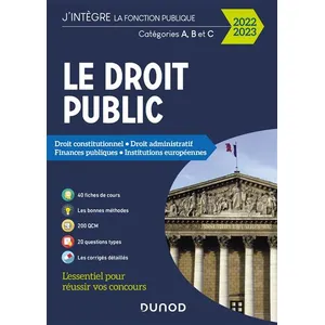 Dunod Le Droit public 2022-2023 - Catégories A, B et C pas cher