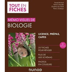 Comparateur de prix : Dunod Mémo visuel de biologie : licence, prépas, Capes richard, daniel