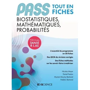 Comparateur de prix : Ediscience Pass - Fiches De Biostatistiques, Mathématiques Et Probabilités