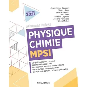 Comparateur de prix : Ediscience Physique-Chimie MPSI broché