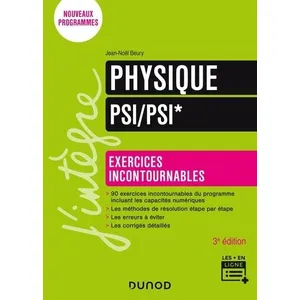 Dunod Physique Exercices incontournables PSI/PSI* pas cher