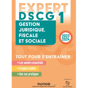 Comparateur de prix : Dunod DSCG 1 - EXPERT - Gestion juridique, fiscale et sociale 2023-2024