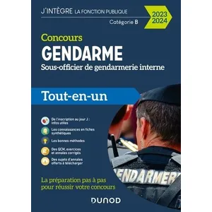Comparateur de prix : Dunod Concours Sous-officier de gendarmerie interne - 2023-2024 (2023)