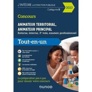 Dunod Concours Animateur territorial, animateur principal - 2023 pas cher