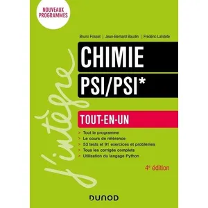 Dunod Chimie Tout-en-un PSI/PSI* pas cher