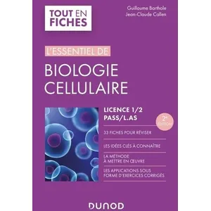 Comparateur de prix : Dunod L'essentiel de biologie cellulaire - licence 1/2, Pass, L.AS (2e édition)