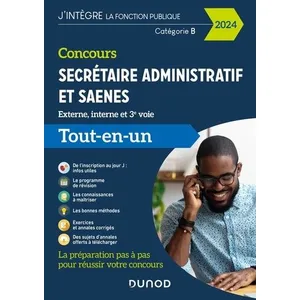 Dunod Concours Secrétaire administratif et SAENES - 2024: Tout-en-un (2024)