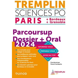Dunod Tremplin Sciences Po Paris, Bordeaux, Grenoble 2024 pas cher