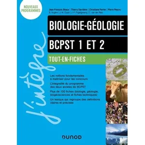 Comparateur de prix : Dunod Biologie Et Géologie Bcpst 1 Et 2 - Tout-En-Fiches - Nouveaux Programmes