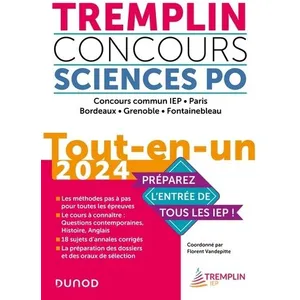 Comparateur de prix : Dunod Tremplin Concours Sciences Po Tout-en-un 2024 broché
