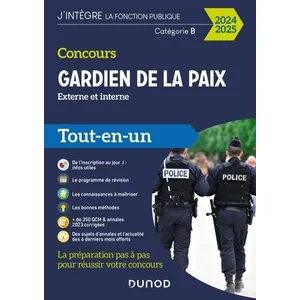Comparateur de prix : Dunod Concours Gardien De La Paix Externe Et Interne - Catégorie B