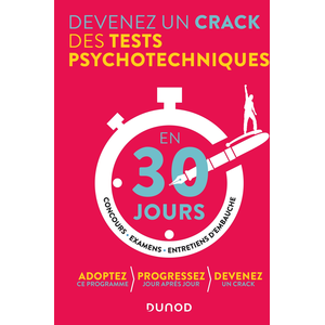 Dunod Devenez un crack des tests psychotechniques en 30 jours Christelle Boisse (Auteur) pas cher