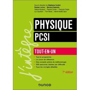 Comparateur de prix : Dunod Physique Tout-en-un PCSI - 7e éd. (Broché)