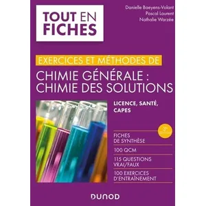 Comparateur de prix : Dunod Exercices et méthodes de chimie générale : chimie des solutions -3e éd.
