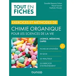 Comparateur de prix : Dunod Exercices et méthodes de chimie organique pour les sciences de la vie