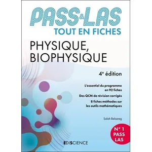 Comparateur de prix : Ediscience PASS & LAS Tout-en-fiches Physique et Biophysique Salah Belazreg (Auteur)