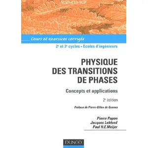 Comparateur de prix : Dunod Physique des transitions de phase - 2ème édition - Concepts et applications
