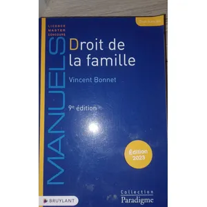 Bruylant Droit de la famille 9ed pas cher