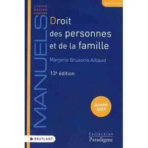 Bruylant Droit des personnes et de la famille Marjorie Brusorio-Aillaud (Auteur)Vendu paramazon