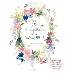 Merci Les Livres Fleurs et végétaux à l'aquarelle