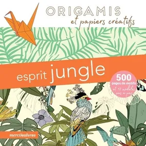 Merci les Livres Origamis et papiers créatifs - Esprit jungle pas cher