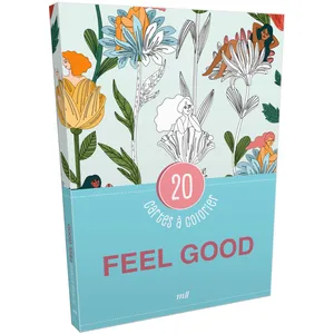 Merci Les Livres Feel good - 20 cartes à colorier (donnée non spécifiée) pas cher