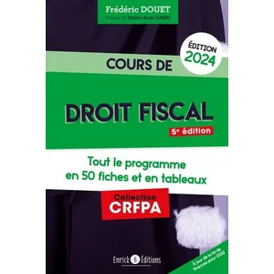 Comparateur de prix : Enrick B. Eds Cours de droit fiscal 2024