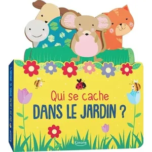 Kimane QUI SE CACHE DANS LE JARDIN ? NE: Avec 4 tirettes en forme d'animaux pas cher