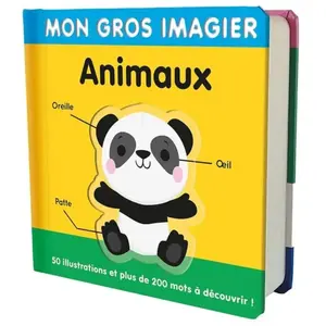 1 2 3 Soleil Mon gros imagier - animaux cartonné pas cher