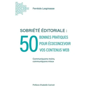 Comparateur de prix : Publishroom Sobriété éditoriale : 50 bonnes pratiques pour écoconcevoir vos contenus web
