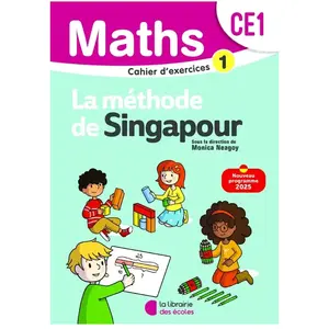 Mathématiques CE1 (2025) - Méthode de Singapour - Cahier d'exercices 1 pas cher